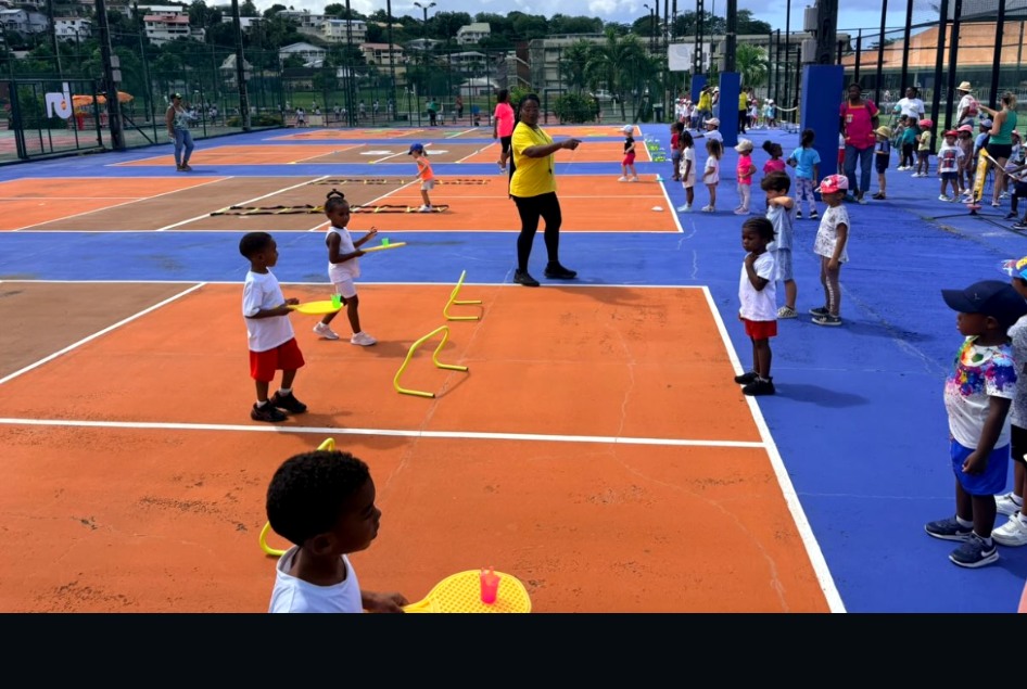 Tennis en action