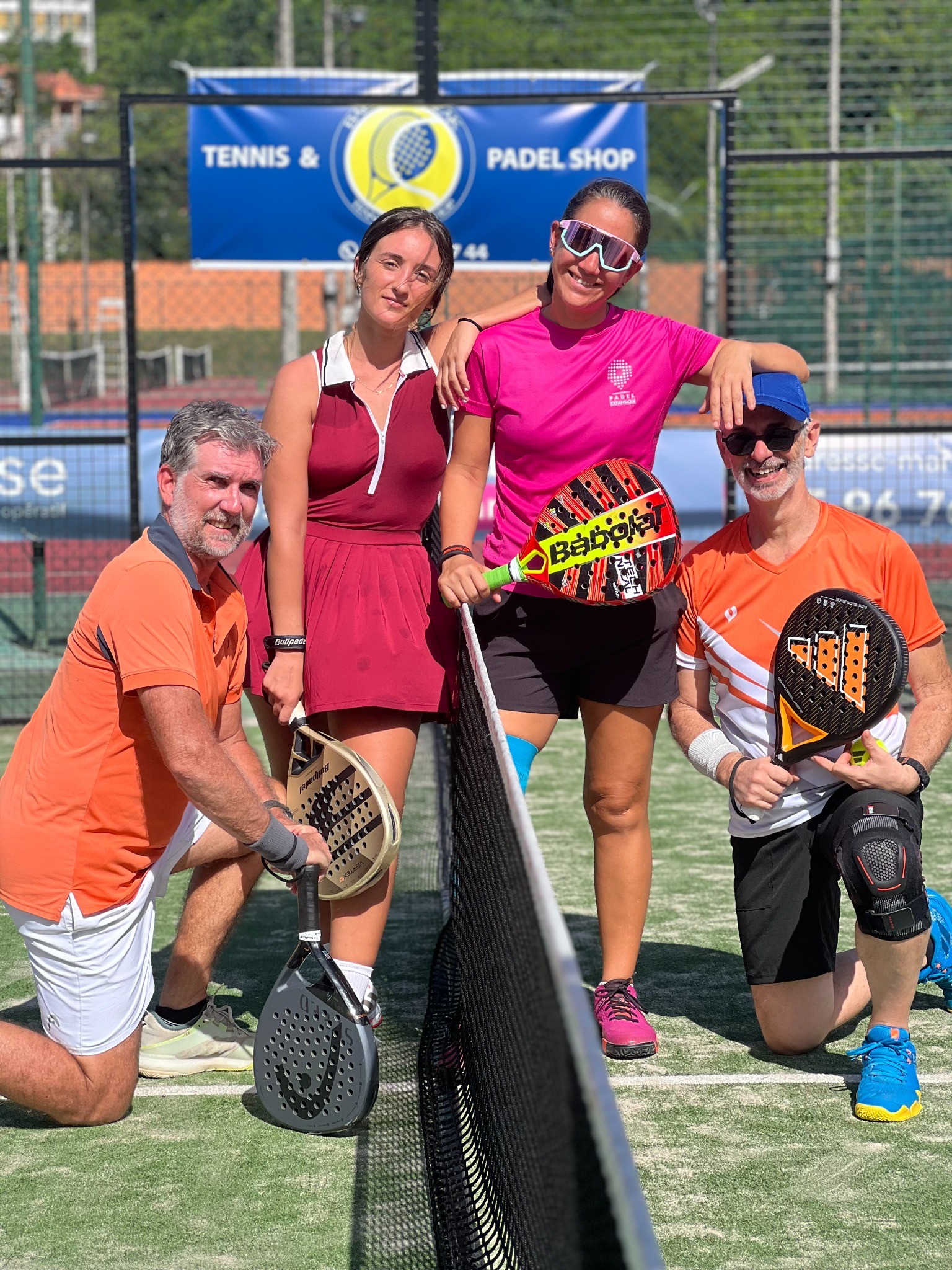Joueurs de padel au club